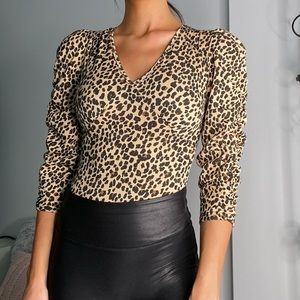 Leopard Thong Bodysuit